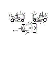 Decals parts for Craftsman Front-Engine Lawn Tractor 917271630 from AppliancePartsPros.com