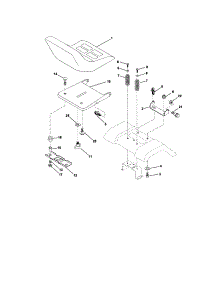 Seat Assembly parts for Craftsman Front-Engine Lawn Tractor 917271632 from AppliancePartsPros.com