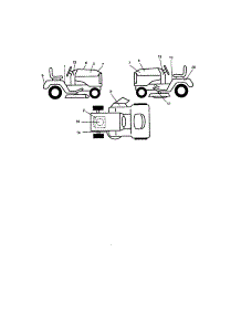Decals parts for Craftsman Front-Engine Lawn Tractor 917271641 from AppliancePartsPros.com