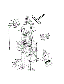 Mower Deck parts for Craftsman Front-Engine Lawn Tractor 917271641 from AppliancePartsPros.com