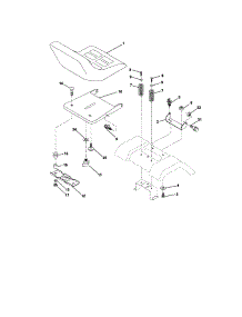 Seat Assembly parts for Craftsman Front-Engine Lawn Tractor 917271642 from AppliancePartsPros.com