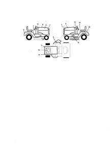 Decals parts for Craftsman Front-Engine Lawn Tractor 917271642 from AppliancePartsPros.com