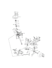 Steering Assembly parts for Craftsman Front-Engine Lawn Tractor 917271643 from AppliancePartsPros.com