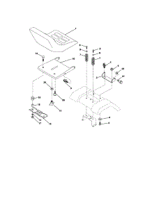Seat Assembly parts for Craftsman Front-Engine Lawn Tractor 917271644 from AppliancePartsPros.com