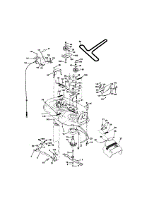 Mower Deck parts for Craftsman Front-Engine Lawn Tractor 917271644 from AppliancePartsPros.com