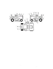 Decals parts for Craftsman Front-Engine Lawn Tractor 917271645 from AppliancePartsPros.com