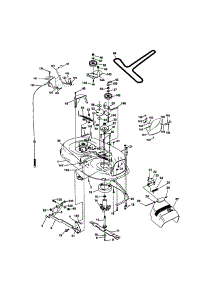 Mower Deck parts for Craftsman Front-Engine Lawn Tractor 917271645 from AppliancePartsPros.com