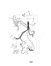 Electrical parts for Craftsman Front-Engine Lawn Tractor 917271650 from AppliancePartsPros.com