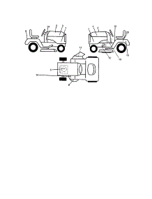 Decals parts for Craftsman Front-Engine Lawn Tractor 917271651 from AppliancePartsPros.com