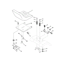 Seat Assembly parts for Craftsman Front-Engine Lawn Tractor 917271653 from AppliancePartsPros.com