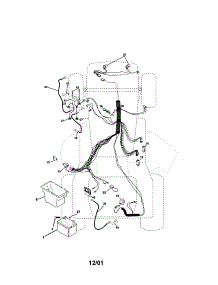 Electrical parts for Craftsman Front-Engine Lawn Tractor 917271660 from AppliancePartsPros.com