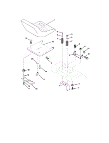 Seat Assembly parts for Craftsman Front-Engine Lawn Tractor 917271660 from AppliancePartsPros.com