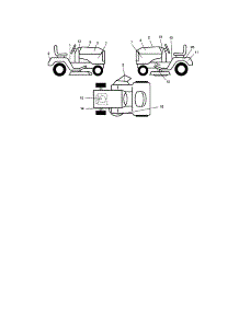 Decals parts for Craftsman Front-Engine Lawn Tractor 917271662 from AppliancePartsPros.com