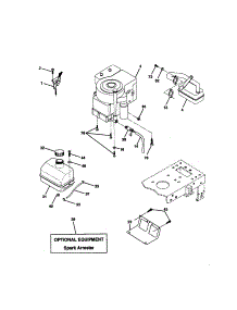 Engine parts for Craftsman Front-Engine Lawn Tractor 917271730 from AppliancePartsPros.com