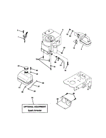 Engine parts for Craftsman Front-Engine Lawn Tractor 917271731 from AppliancePartsPros.com