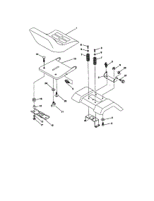 Seat Assembly parts for Craftsman Front-Engine Lawn Tractor 917271733 from AppliancePartsPros.com