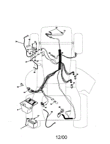 Electrical parts for Craftsman Front-Engine Lawn Tractor 917271740 from AppliancePartsPros.com