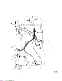 Electrical parts for Craftsman Front-Engine Lawn Tractor 917271742 from AppliancePartsPros.com