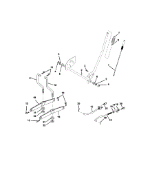 Lift Assembly parts for Craftsman Front-Engine Lawn Tractor 917271742 from AppliancePartsPros.com