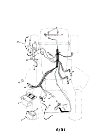Electrical parts for Craftsman Front-Engine Lawn Tractor 917271744 from AppliancePartsPros.com