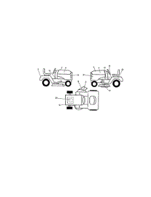 Decals parts for Craftsman Front-Engine Lawn Tractor 917271744 from AppliancePartsPros.com