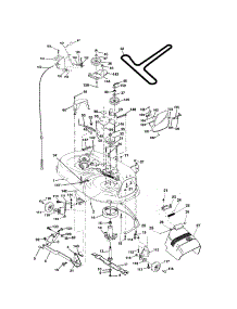 Mower Deck parts for Craftsman Front-Engine Lawn Tractor 917271750 from AppliancePartsPros.com