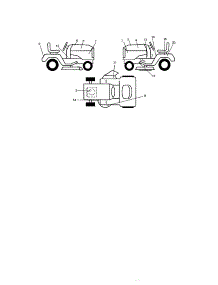 Decals parts for Craftsman Front-Engine Lawn Tractor 917271760 from AppliancePartsPros.com