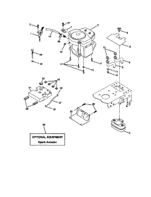 Engine parts for Craftsman Front-Engine Lawn Tractor 917271810 from AppliancePartsPros.com
