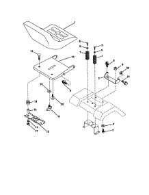 Seat Assembly parts for Craftsman Front-Engine Lawn Tractor 917271810 from AppliancePartsPros.com