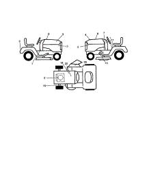 Decals parts for Craftsman Front-Engine Lawn Tractor 917271811 from AppliancePartsPros.com