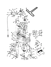Mower Deck parts for Craftsman Front-Engine Lawn Tractor 917271811 from AppliancePartsPros.com