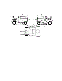 Decals parts for Craftsman Front-Engine Lawn Tractor 917271812 from AppliancePartsPros.com