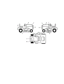 Decals parts for Craftsman Front-Engine Lawn Tractor 917271813 from AppliancePartsPros.com