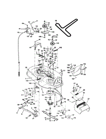 Mower Deck parts for Craftsman Front-Engine Lawn Tractor 917271814 from AppliancePartsPros.com