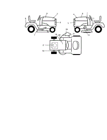 Decals parts for Craftsman Front-Engine Lawn Tractor 917271815 from AppliancePartsPros.com