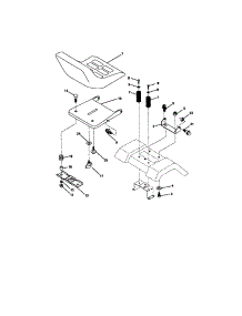 Seat Assembly parts for Craftsman Front-Engine Lawn Tractor 917271820 from AppliancePartsPros.com