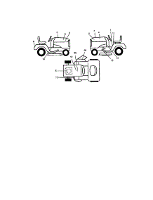 Decals parts for Craftsman Front-Engine Lawn Tractor 917271820 from AppliancePartsPros.com