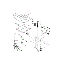 Seat Assembly parts for Craftsman Front-Engine Lawn Tractor 917271821 from AppliancePartsPros.com