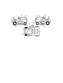 Decals parts for Craftsman Front-Engine Lawn Tractor 917271821 from AppliancePartsPros.com