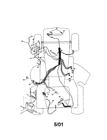 Electrical parts for Craftsman Front-Engine Lawn Tractor 917271823 from AppliancePartsPros.com