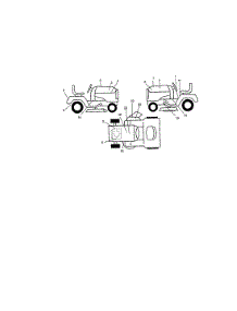 Decals parts for Craftsman Front-Engine Lawn Tractor 917271825 from AppliancePartsPros.com