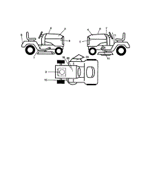 Decals parts for Craftsman Front-Engine Lawn Tractor 917271830 from AppliancePartsPros.com