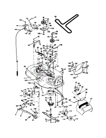 Mower Deck parts for Craftsman Front-Engine Lawn Tractor 917271830 from AppliancePartsPros.com