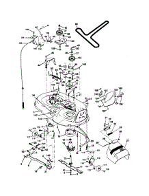 Mower Deck parts for Craftsman Front-Engine Lawn Tractor 917271831 from AppliancePartsPros.com