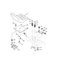 Seat Assembly parts for Craftsman Front-Engine Lawn Tractor 917271832 from AppliancePartsPros.com