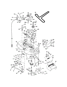 Mower Deck parts for Craftsman Front-Engine Lawn Tractor 917271833 from AppliancePartsPros.com