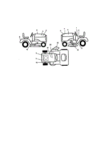 Decals parts for Craftsman Front-Engine Lawn Tractor 917271841 from AppliancePartsPros.com