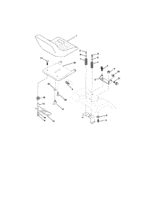 Seat Assembly parts for Craftsman Front-Engine Lawn Tractor 917271843 from AppliancePartsPros.com