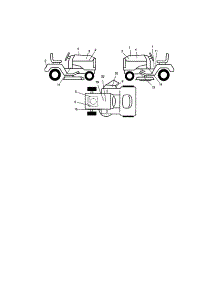 Decals parts for Craftsman Front-Engine Lawn Tractor 917271843 from AppliancePartsPros.com