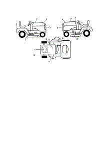Decals parts for Craftsman Front-Engine Lawn Tractor 917271851 from AppliancePartsPros.com